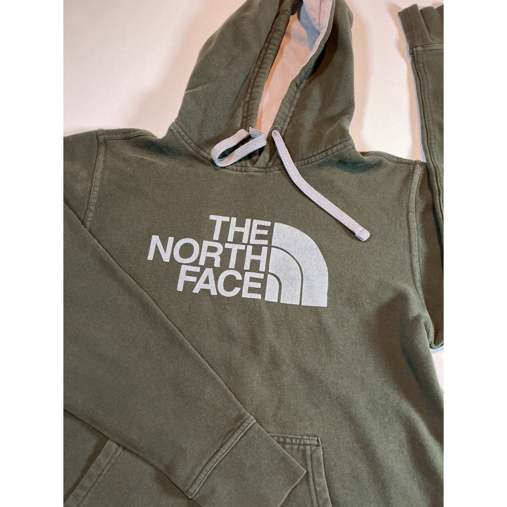 The North Face Half Dome Pullover Hoodie Olive Green Size S